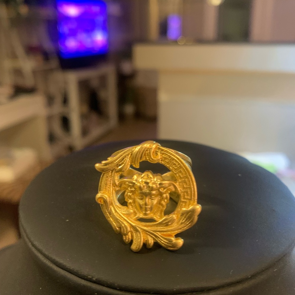 Gold Medusa Ring